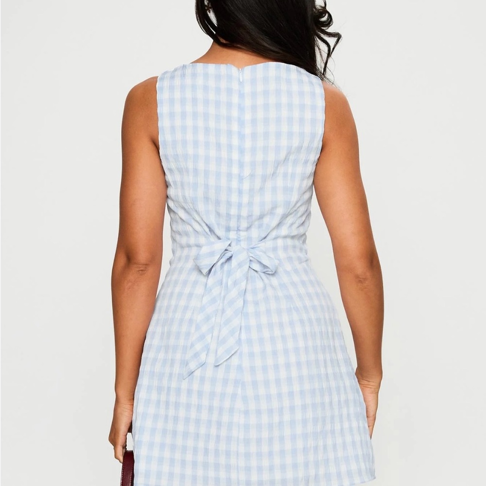 Princess Polly Blue and White Gingham Dress - Picture 5 of 8